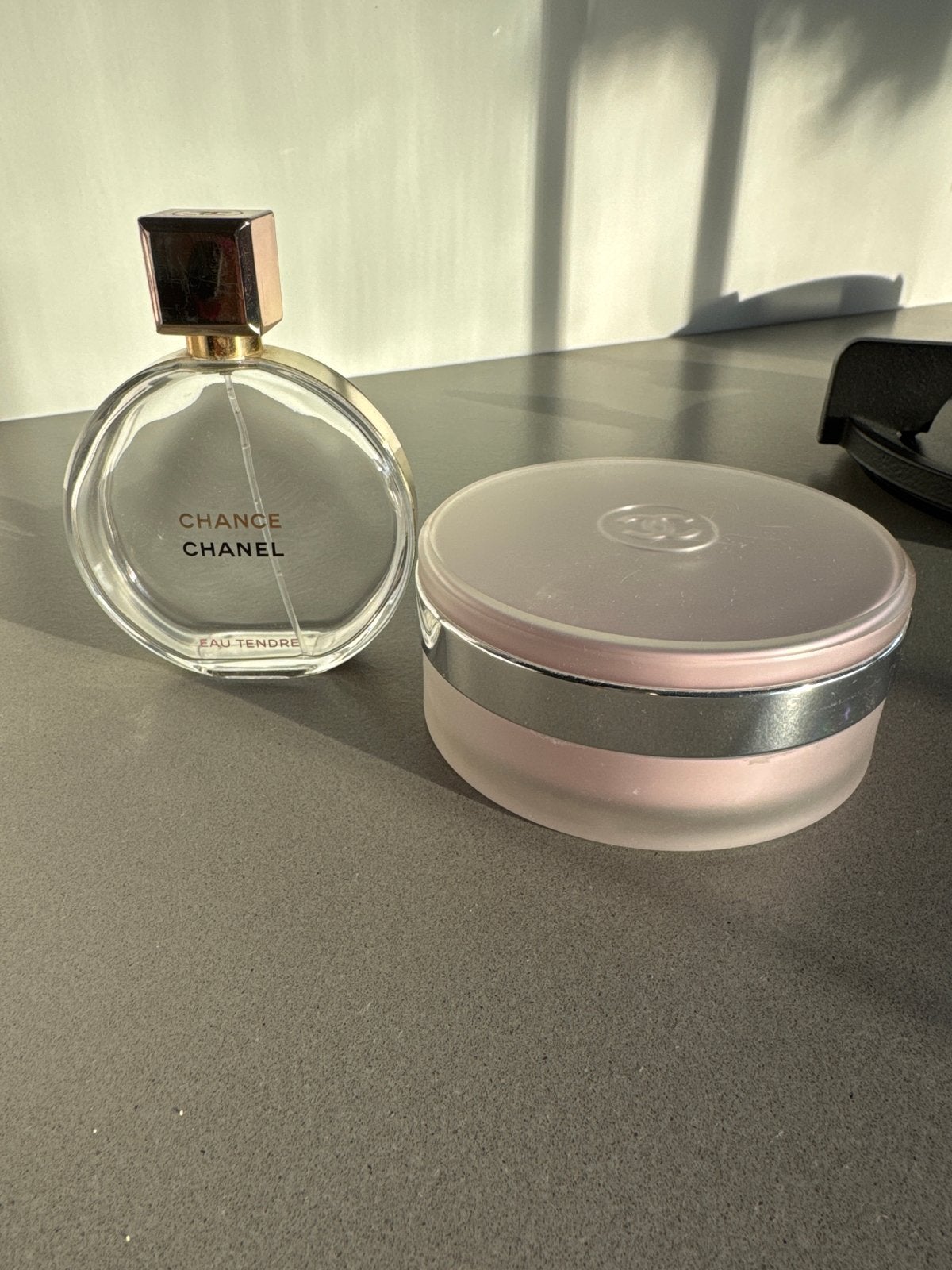 Chanel Chance Eau Tendre parfum en bodycrème. LEEG, Sieraden, Tassen en Uiterlijk, Ophalen of Verzenden, Gebruikt