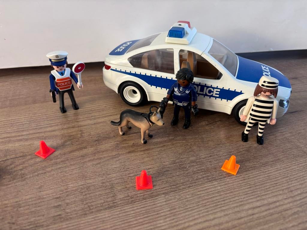Playmobil Politie Set met Auto, Agenten en Hond, Kinderen en Baby's, Speelgoed | Playmobil, Ophalen, Zo goed als nieuw, Complete set