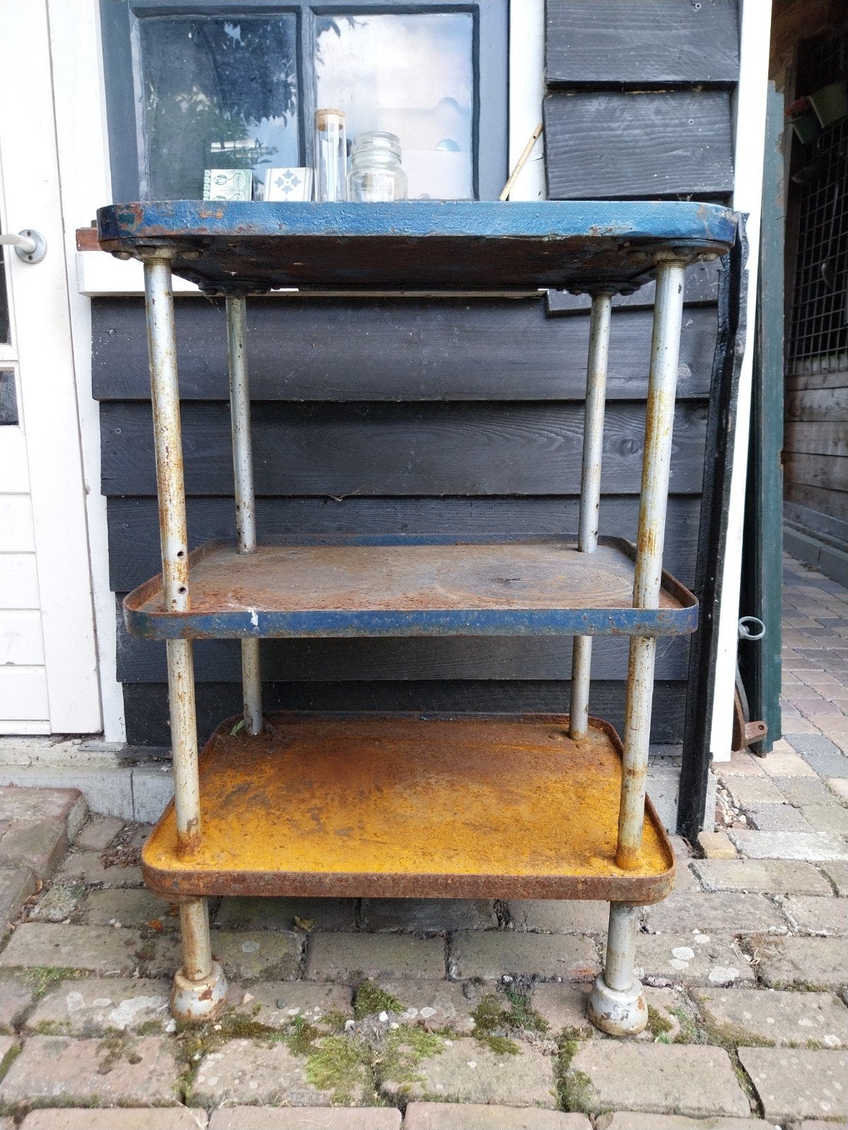 Gietijzeren werktafel / werkbank, Ophalen