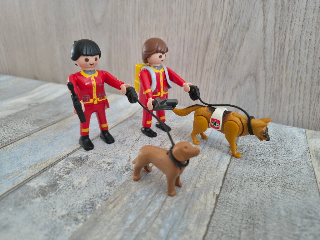 Playmobil 4227 Ambulancebroeders Met Honden, Verzenden, Zo goed als nieuw