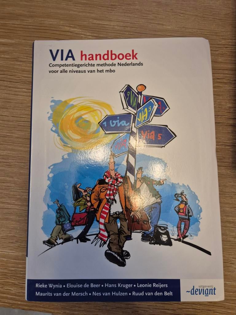 VIA handboek Nederlands MBO -, Boeken, Rieke Wynia, Elouise de Beer, Hans Kruger, Leonie Reijers, Ophalen of Verzenden, Zo goed als nieuw