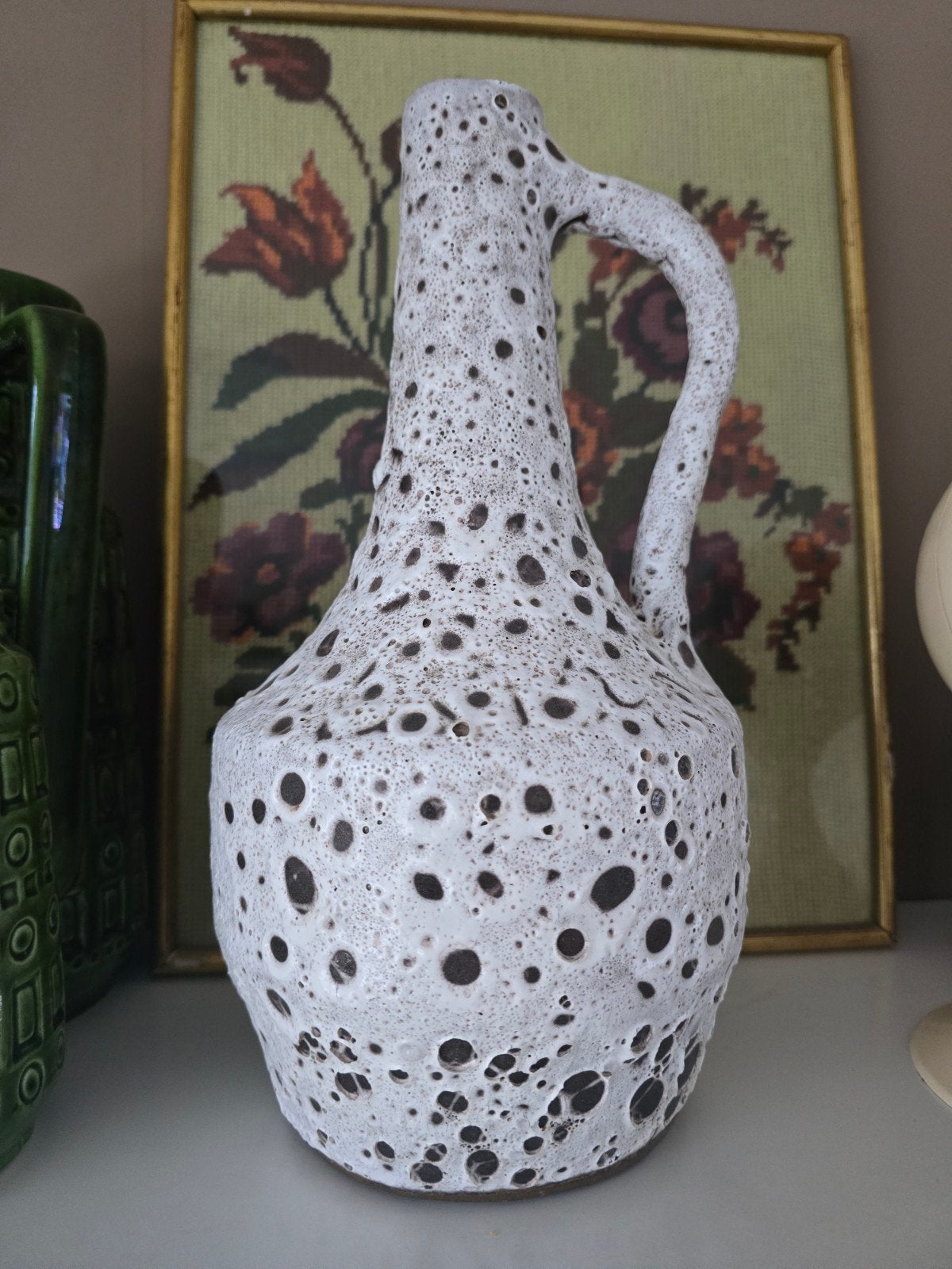 Vintage vaas 30 cm, Ophalen of Verzenden, Overige kleuren