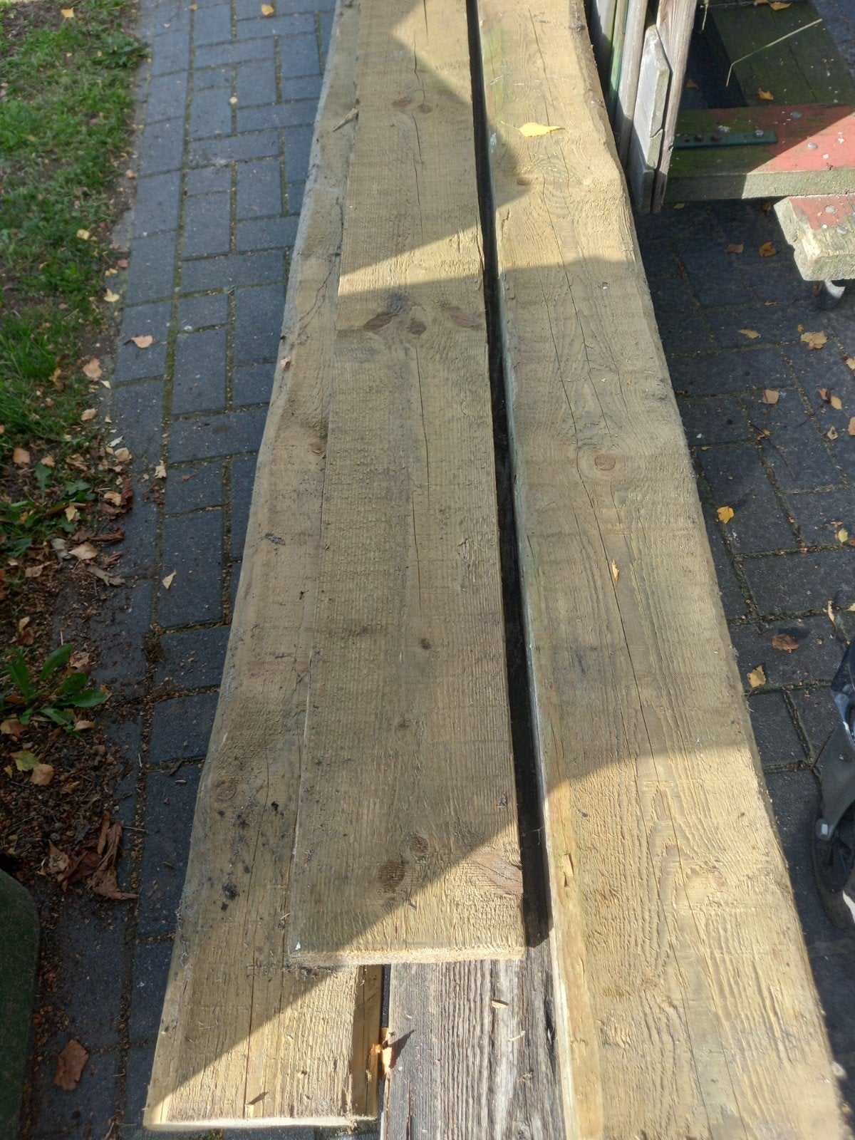 mooie houten balken 4.44, Ophalen, 250 cm of meer, Balken