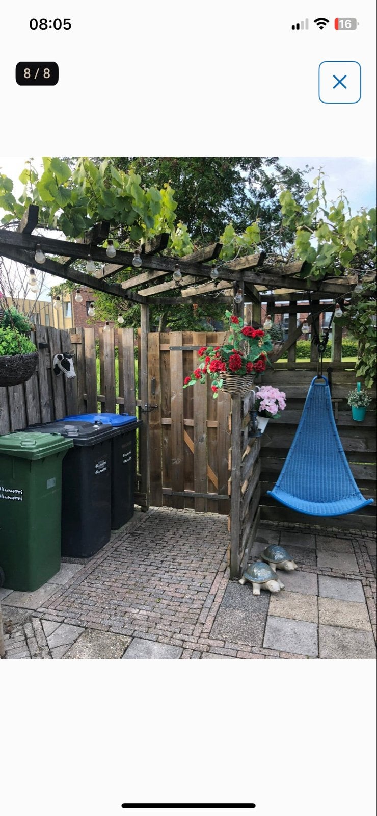 IKEA SVINGSTA hangstoel blauw, Ophalen, Gebruikt, Eenpersoons, Buiten