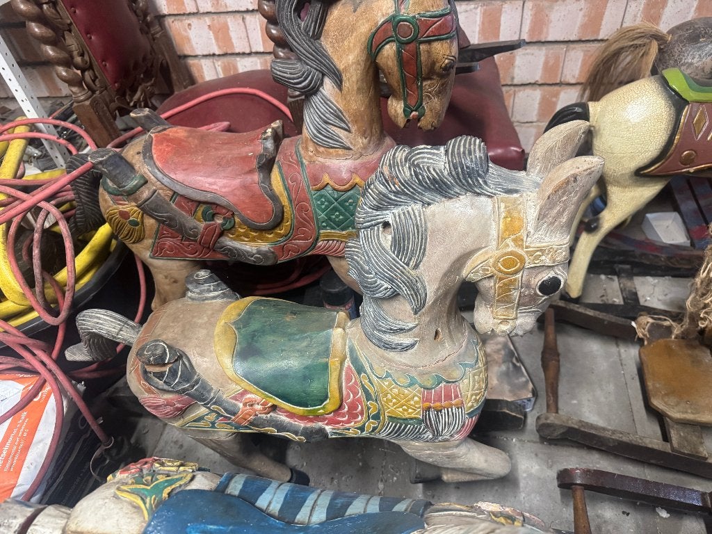 portugese antieke hobbelpaarden, Antiek en Kunst, Ophalen of Verzenden