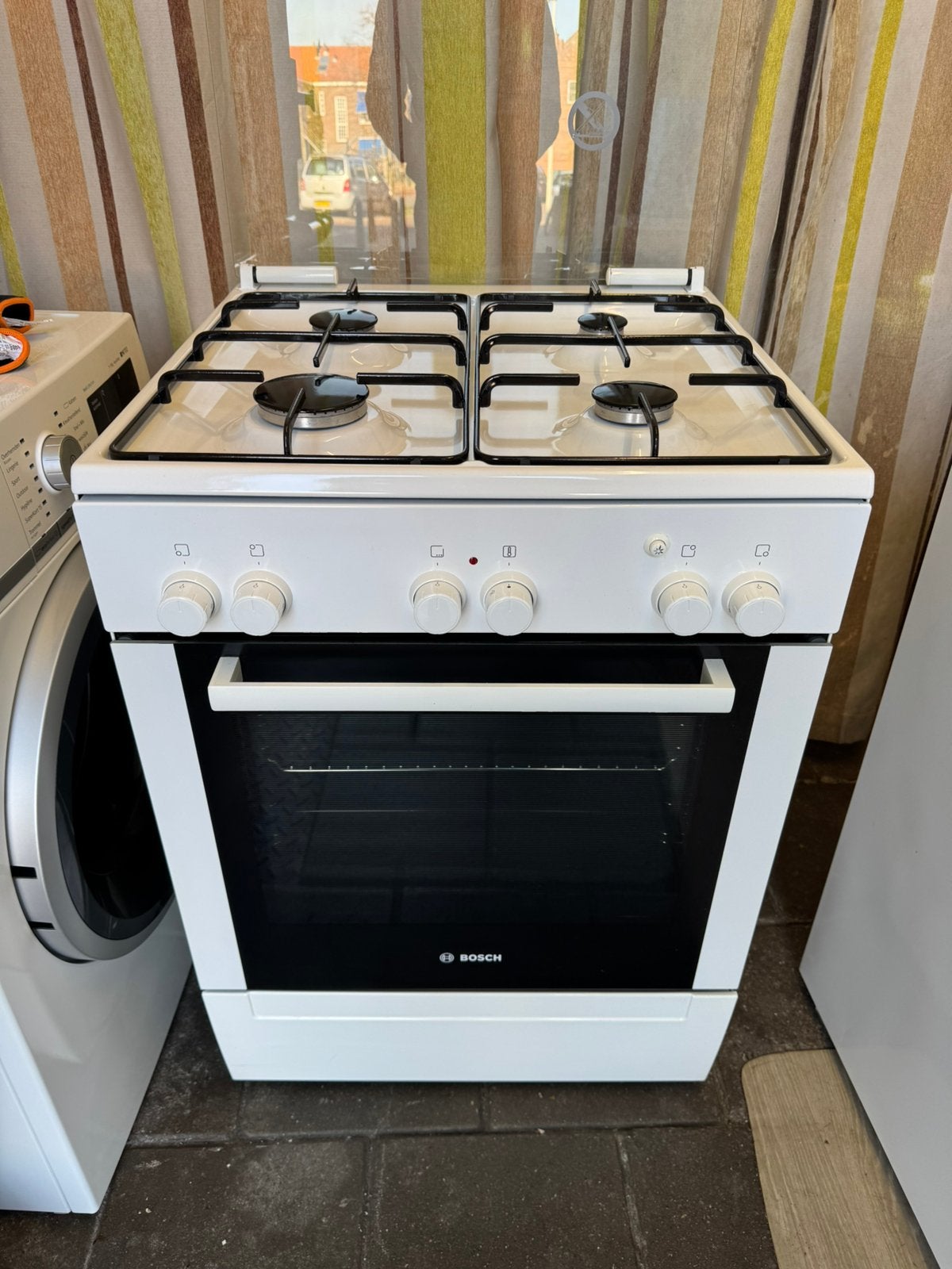 Bosch Gasfornuis | Elektrische Oven | Grill | Incl Gasslang, Ophalen, Gebruikt, Minder dan 85 cm, Grill