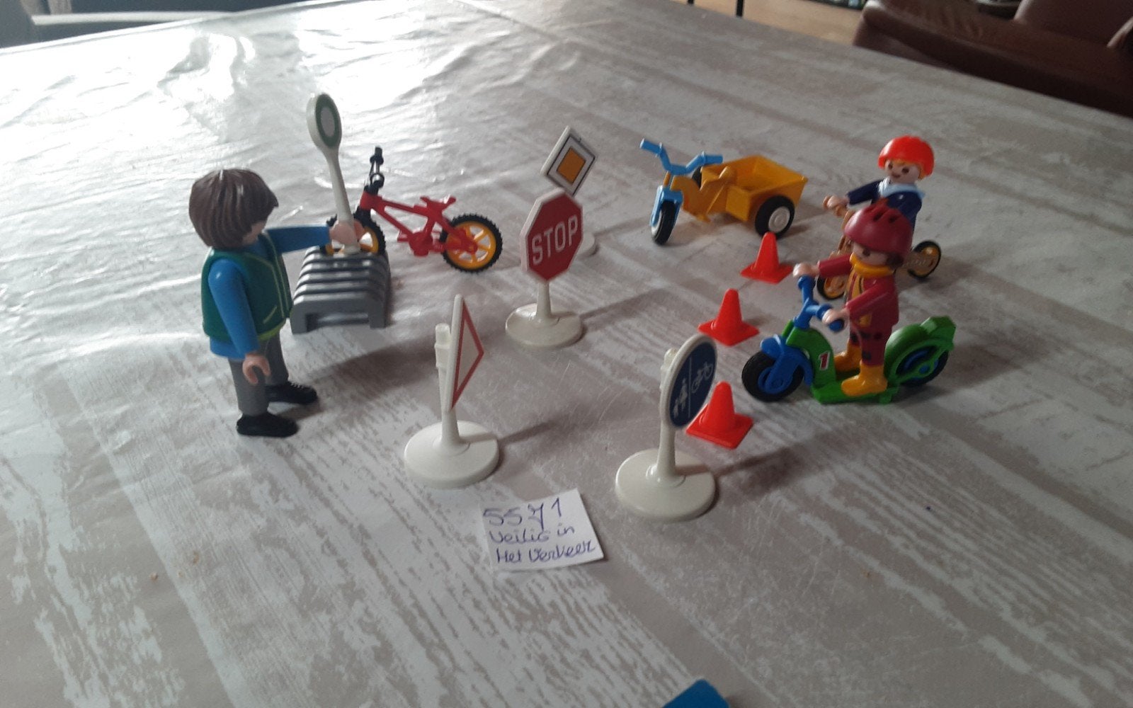5571 veilig in het verkeer, Kinderen en Baby's, Speelgoed | Playmobil, Ophalen of Verzenden, Zo goed als nieuw