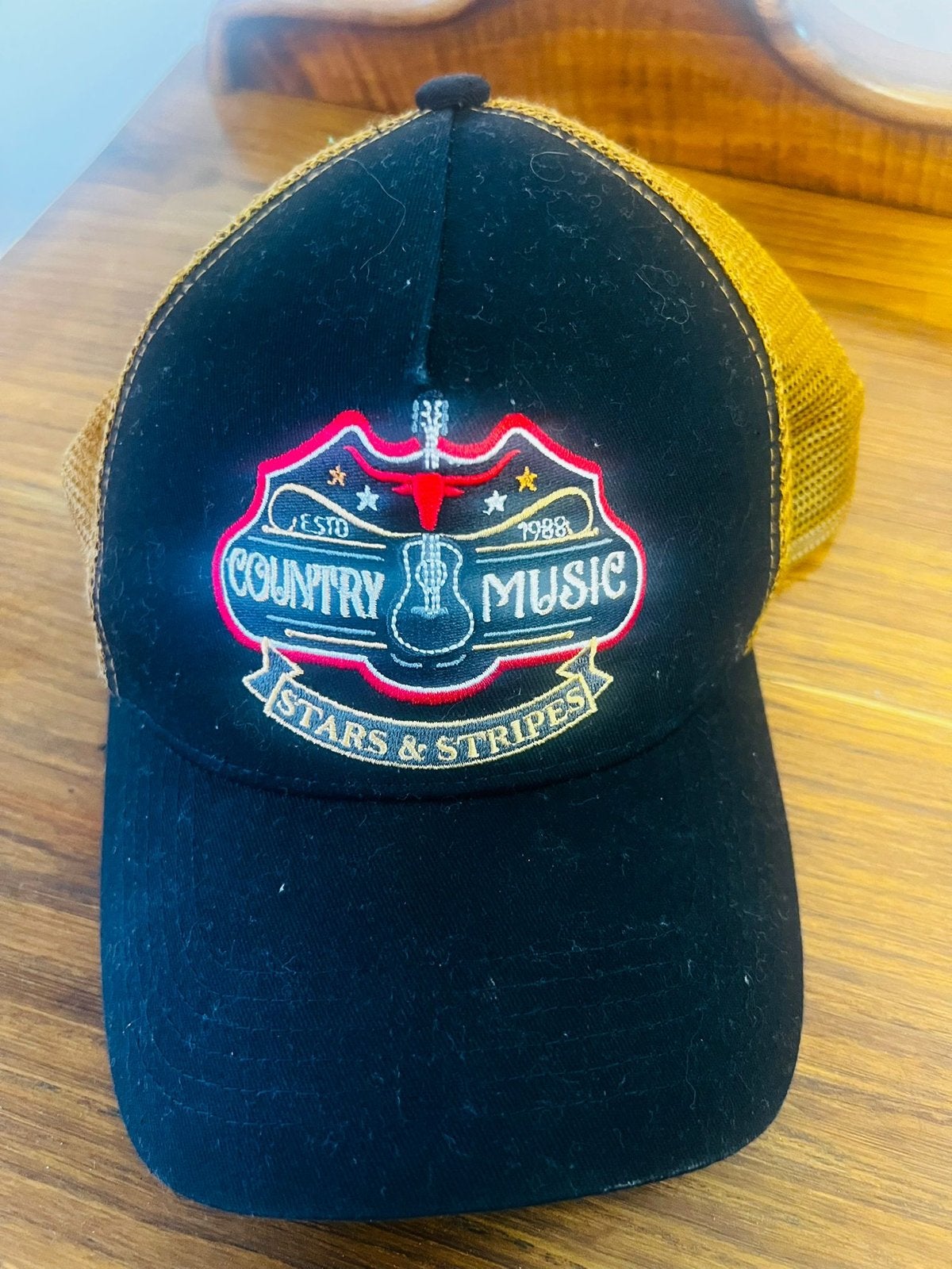 Country Music Stars & Stripes Trucker Pet, Ophalen of Verzenden, Zo goed als nieuw, One size fits all, Pet
