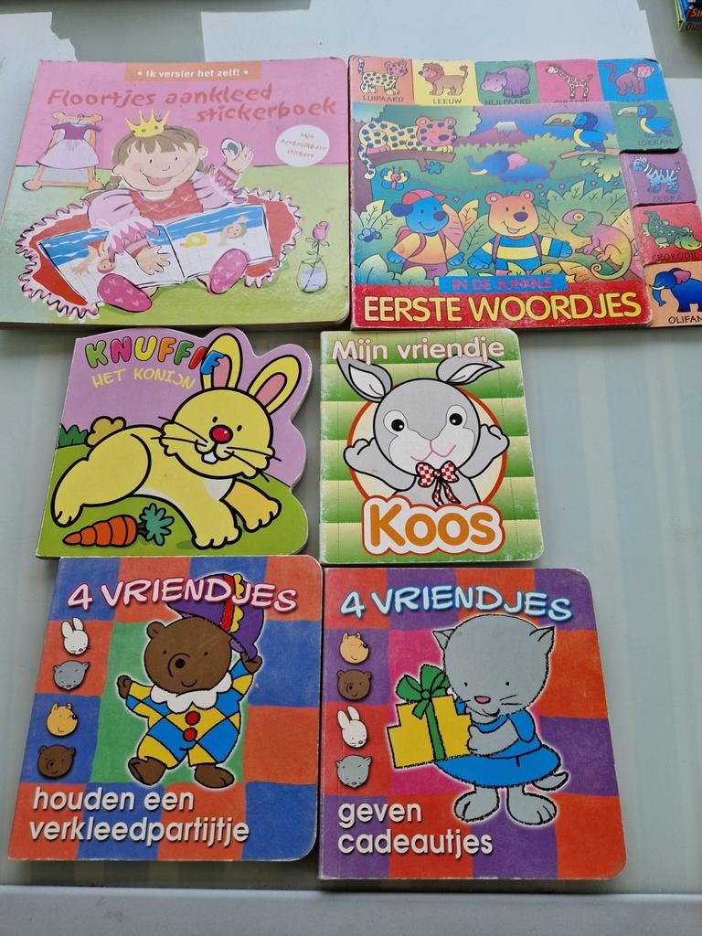 6 boekjes voor peuters, Ophalen of Verzenden, Gelezen, 2 tot 3 jaar