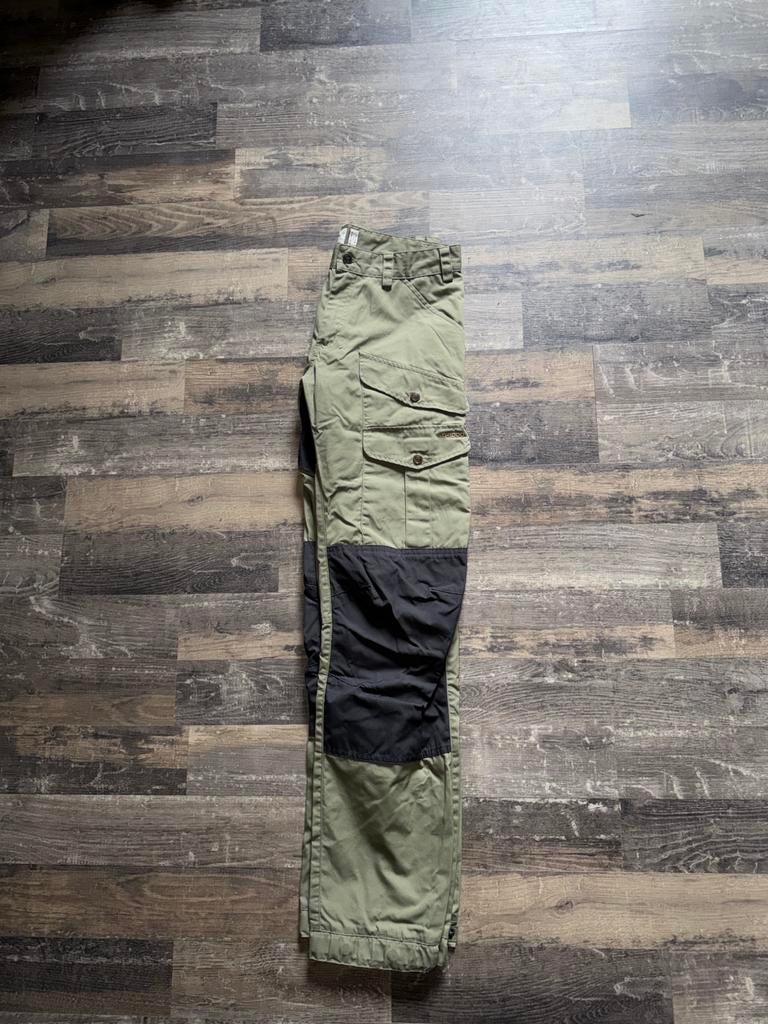 Lichtgroene Fjallraven G1000 Outdoor broek, maat 46 (Long), Ophalen, Zo goed als nieuw, Maat 46 (S) of kleiner, Groen