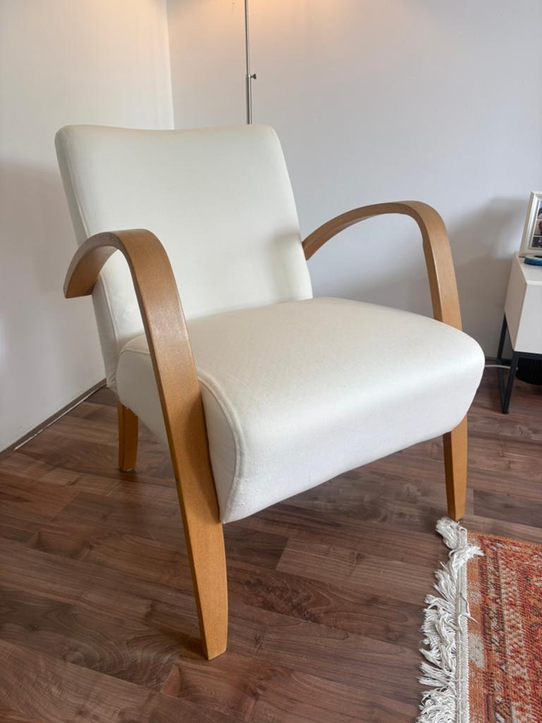 Witte fauteuil, Ophalen, Gebruikt, Wit, Eén