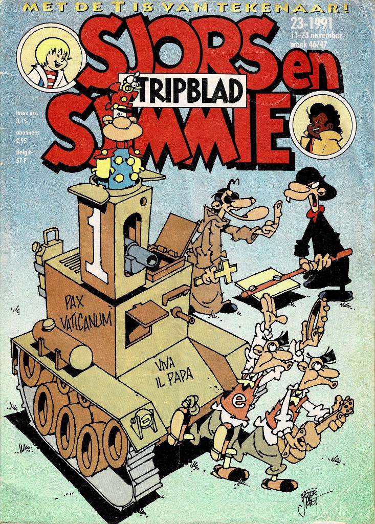 Sjors en Sjimmie stripblad - 1991 nr. 23, Eén stripboek, Ophalen of Verzenden, Gelezen