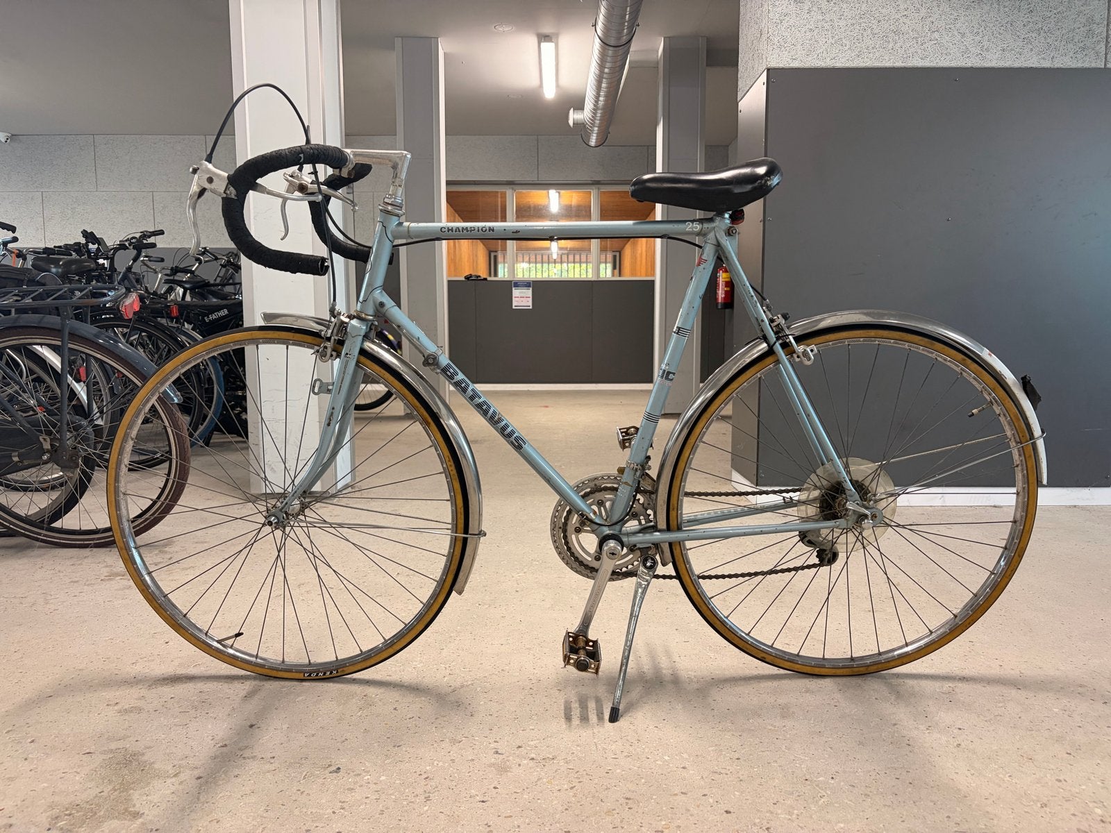 Batavus Champion vintage racefiets, Fietsen en Brommers, Ophalen, Gebruikt, Staal, Velgrem