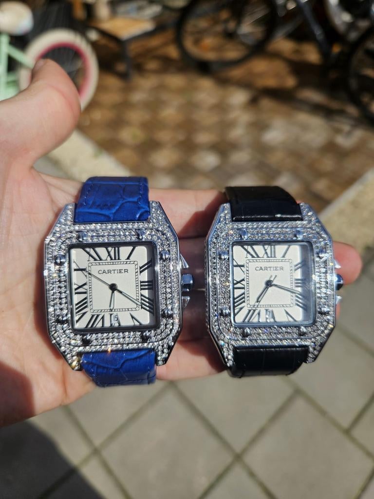 Cartier santos horloges, Ophalen of Verzenden, Nieuw, Staal, Overige merken