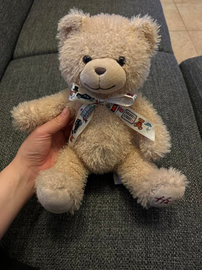 Hamleys London Teddybeer Regent Street beer knuffel souvenir, Ophalen of Verzenden, Zo goed als nieuw, Beer