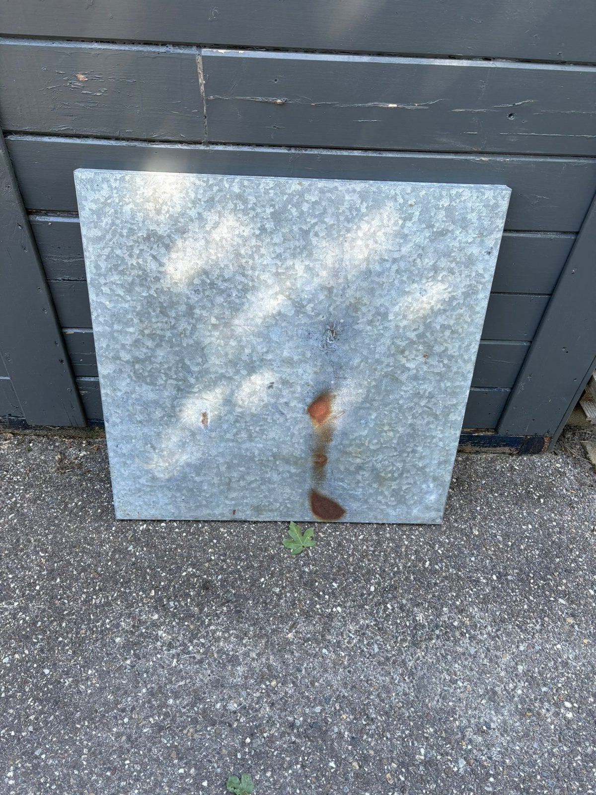 Tafelblad zin voor buiten 70x70 cm, Tuin en Terras, Ophalen, Gebruikt, Vierkant, Metaal
