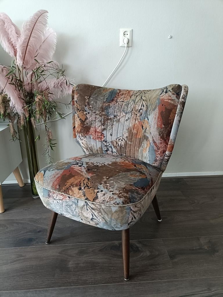 Vintage Cocktail Fauteuil, Ophalen, Minder dan 75 cm, Vintage, Zo goed als nieuw