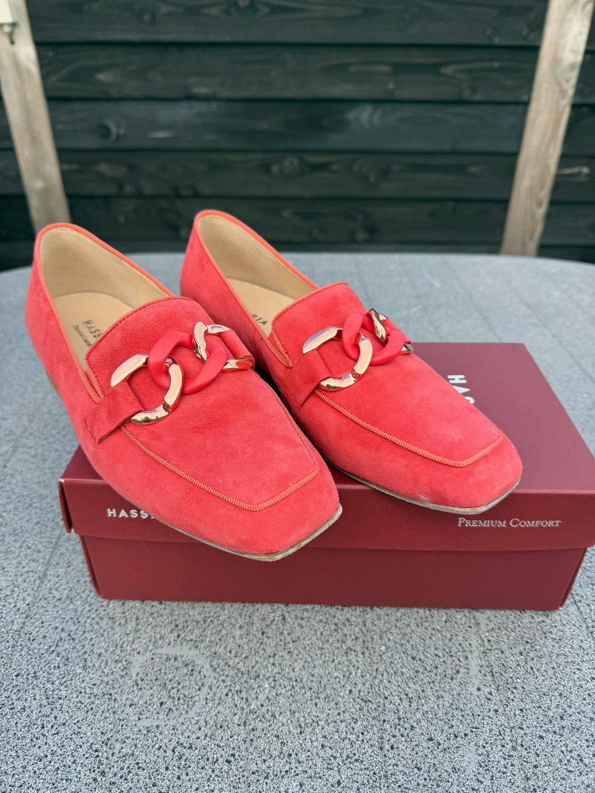 Hassia Premium Comfort Loafers - Koraal - Maat 38,5 (Wijdte, Ophalen of Verzenden, Zo goed als nieuw, Overige kleuren, Instappers