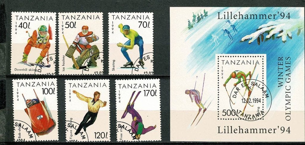 Sport : Olympische Winterspelen - 1994 - Lillehammer, Verzenden, Gestempeld, Sport