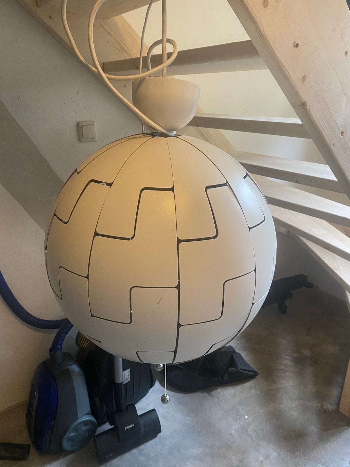 IKEA Hanglamp - Wit/Zilver, Ophalen, Gebruikt, Kunststof, E27 (groot)
