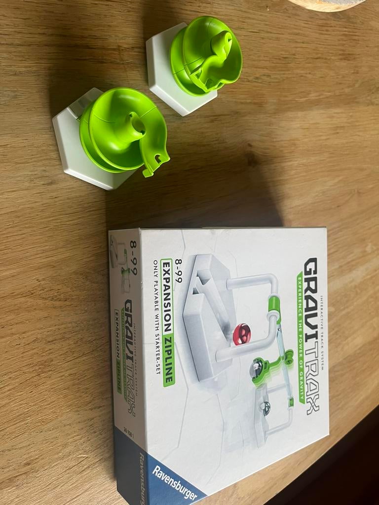 Gravitrax 2x element zipline + spiral, Ophalen of Verzenden, Zo goed als nieuw, Bouwen