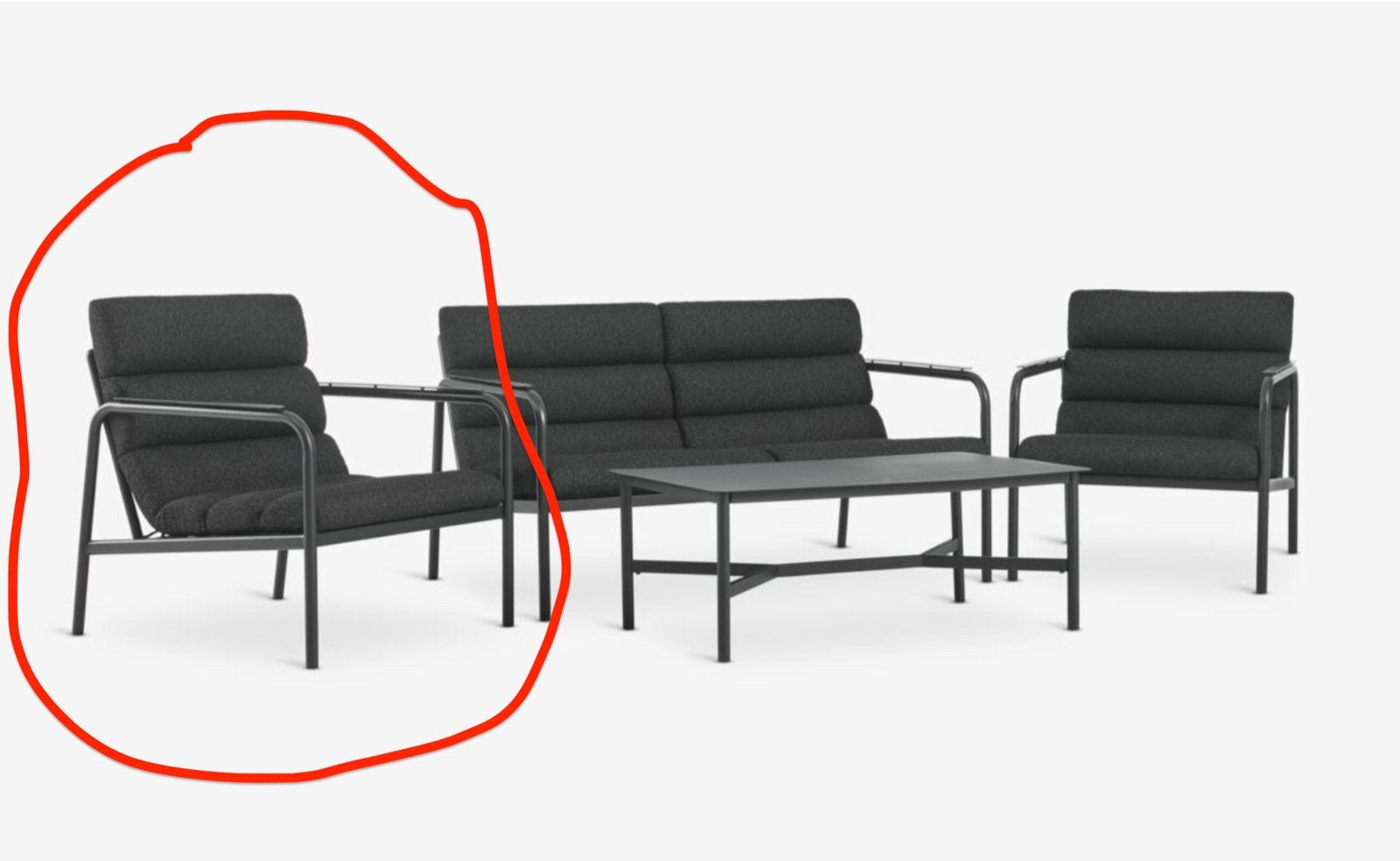 JYSK LILLESTRØM loungestoel - 1 stoel - Nieuw, Ophalen of Verzenden, Loungeset, Stoel, Nieuw