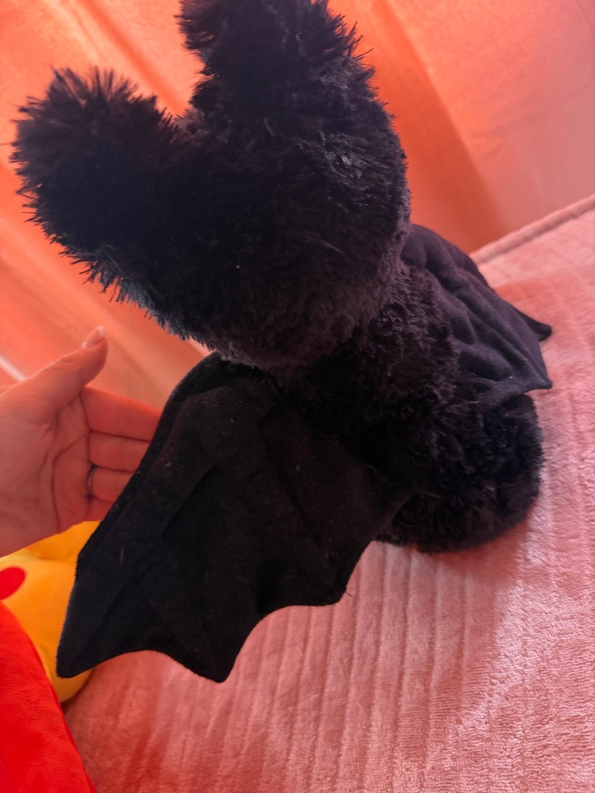 Zwarte vleermuis knuffel - Leuk voor Halloween!, Kinderen en Baby's, Speelgoed | Knuffels en Pluche, Overige merken, Overige karakters