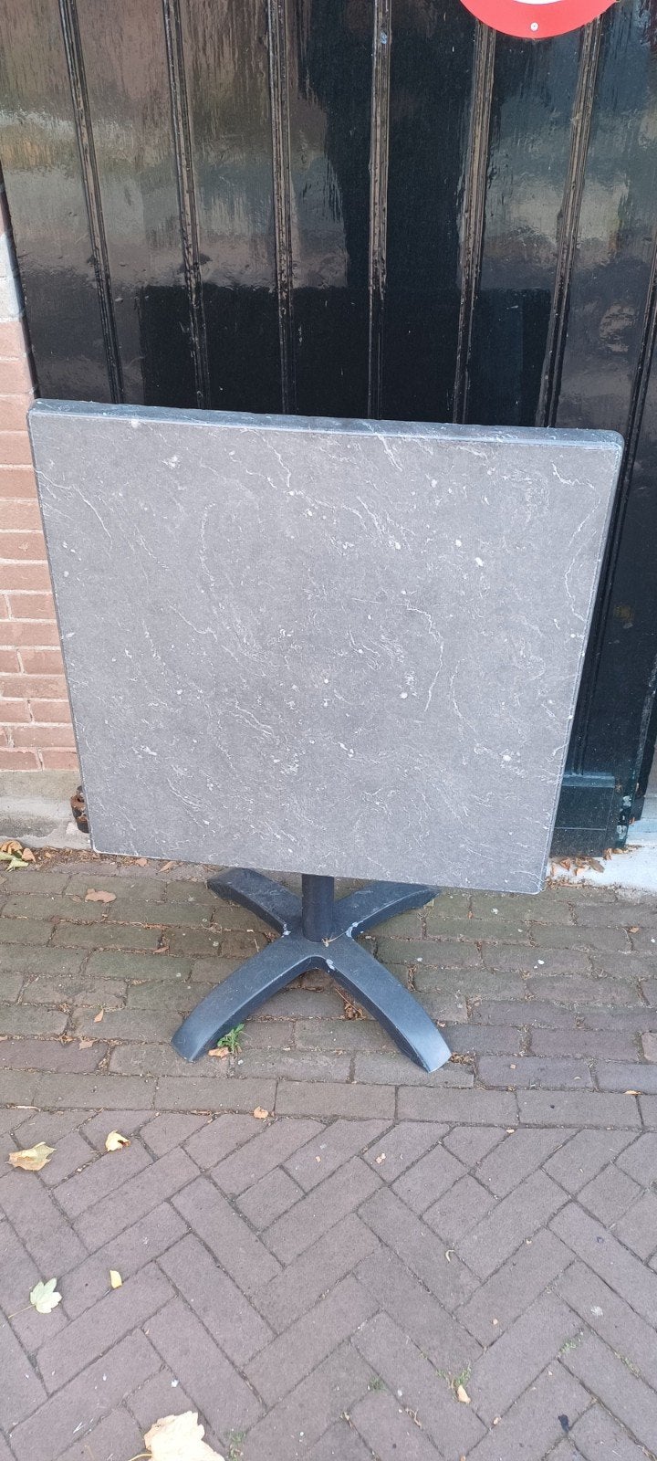 tuintafels - Grijs, Tuin en Terras, Tuintafels, Ophalen, Gebruikt, Vierkant