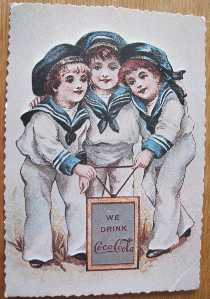 Coca cola - illustratie uit 1894 - drie matrozen, nieuw, Ophalen of Verzenden, 1980 tot heden, Ongelopen, Overige thema's