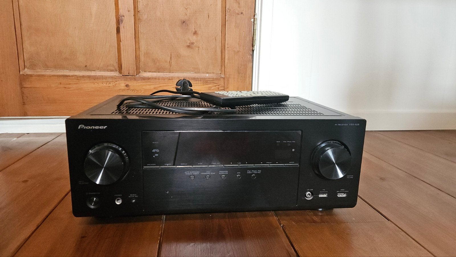 Pioneer receiver VSX-528, 1 speakeruitgang defect, Ophalen, Gebruikt, 120 watt of meer, Pioneer
