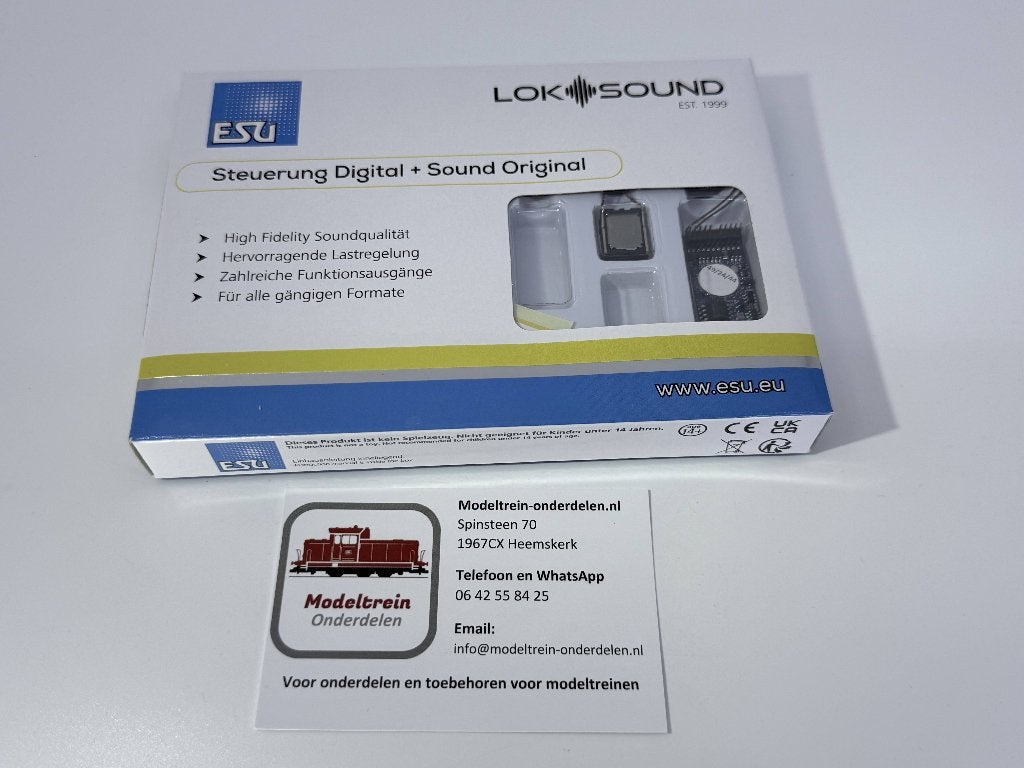ESU 58412 - Loksound 5 "PluX12", Overige merken, ESU, Gelijkstroom of Wisselstroom, Overige typen