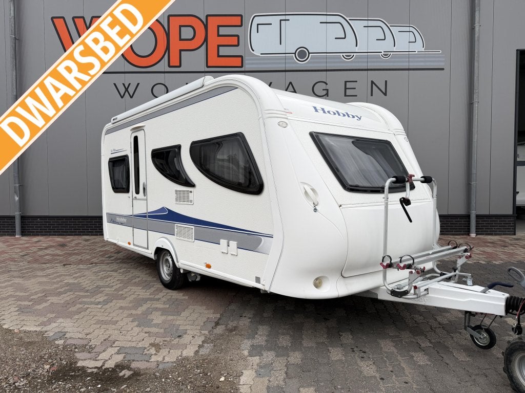 Hobby La Vita 455 SF MET MOVER EN CAS.LUIFEL, Caravans en Kamperen, Rondzit, Hobby, Schokbreker, Bedrijf