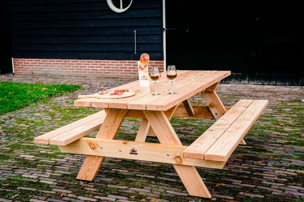 Douglas picknicktafel stoer, robuust en duurzaam (Houtmoat), Kinderpicknicktafel, Info@houtmoat.nl, Nieuw, Ophalen of Verzenden