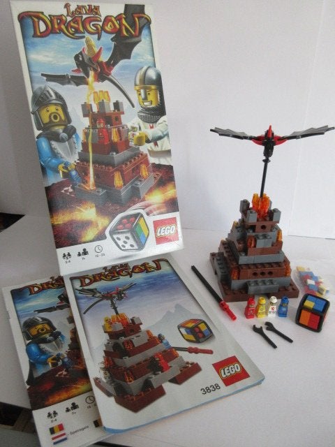 3838 Lego spel Lava Dragon., Ophalen of Verzenden, Zo goed als nieuw, Complete set, Lego