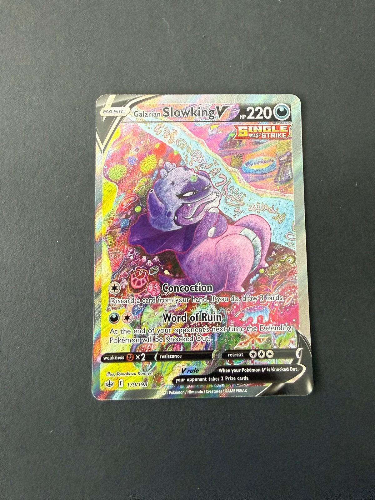 Chilling Reign 179/198 Galarian Slowking V, Ophalen of Verzenden, Nieuw, Losse kaart