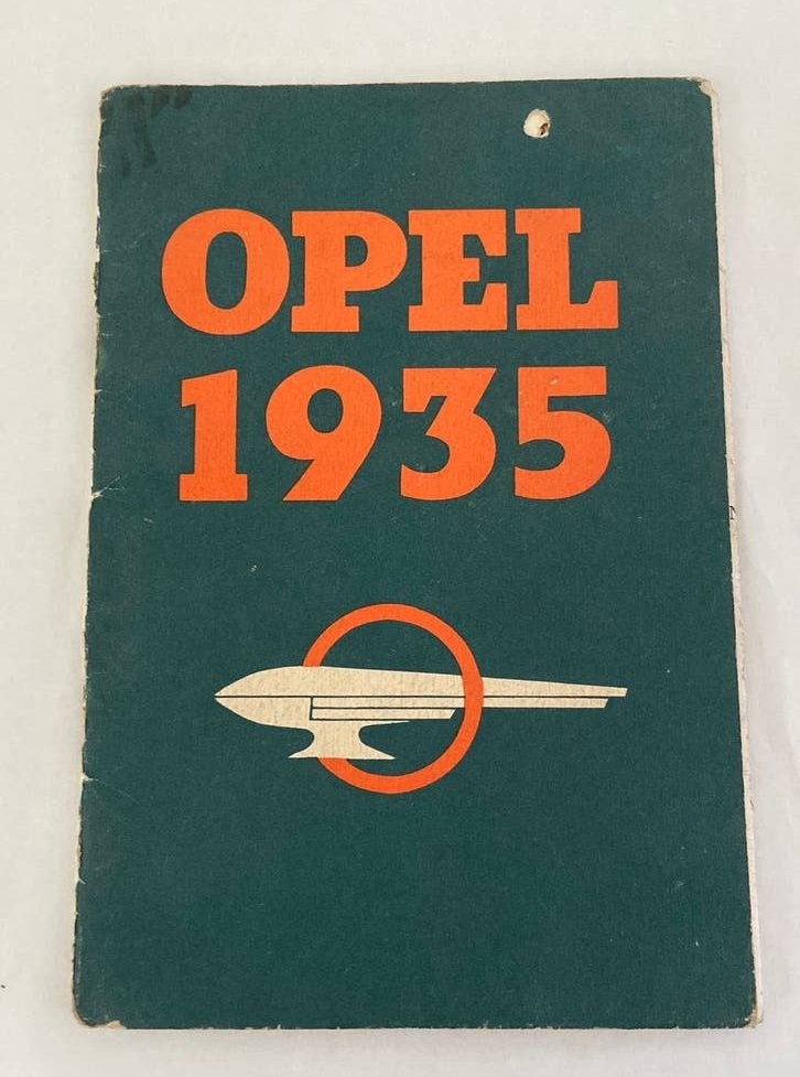 Folder Opel 1935, Ophalen of Verzenden, Gelezen, Opel