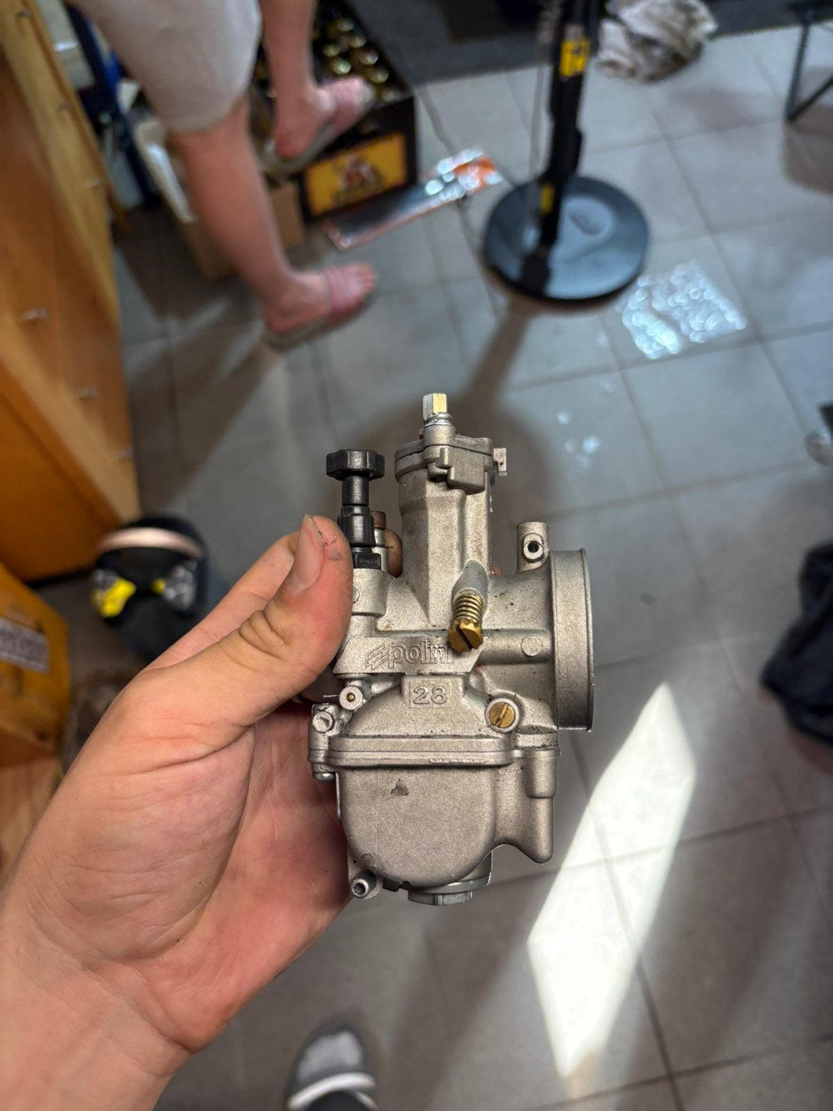 Polini 28 mm carburateur, Ophalen of Verzenden, Zo goed als nieuw, Carburateur