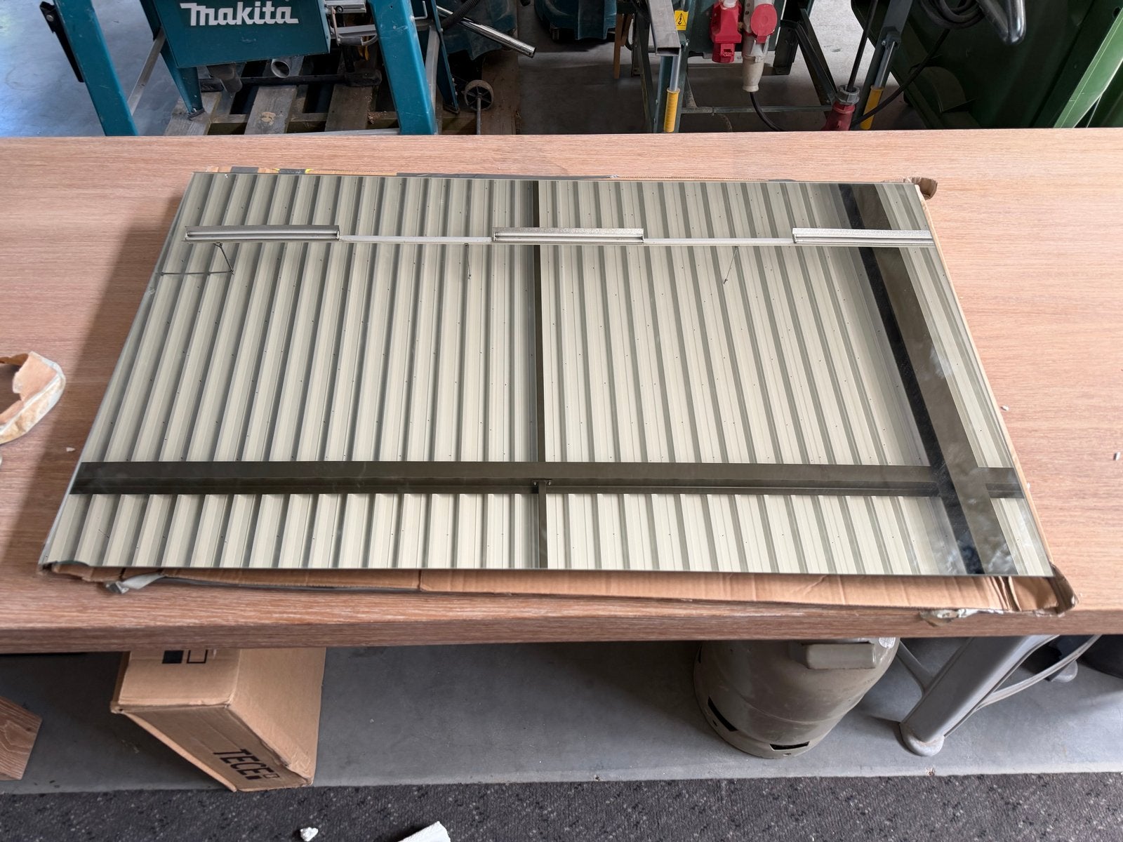 Spiegel met verwarming en verlichting, 70x120cm, Ophalen, Gebruikt, 100 tot 150 cm, Rechthoekig