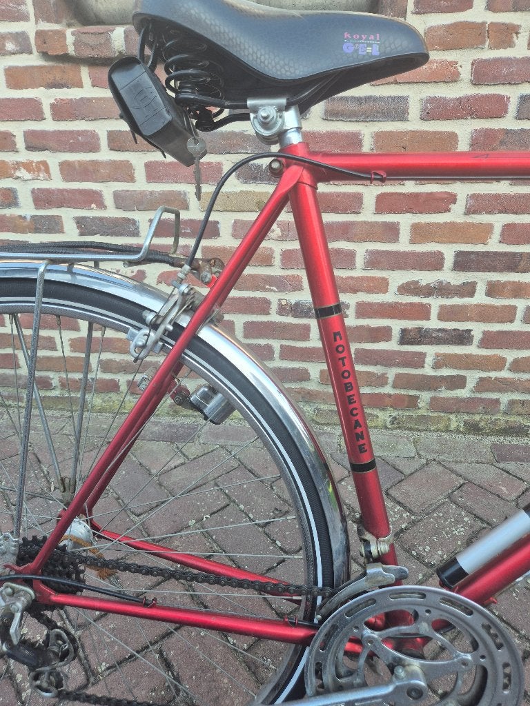 Vintage Motobecane racefiets - Rood, Ophalen, Motobecane, Jaren '60 of nieuwer, Velgrem