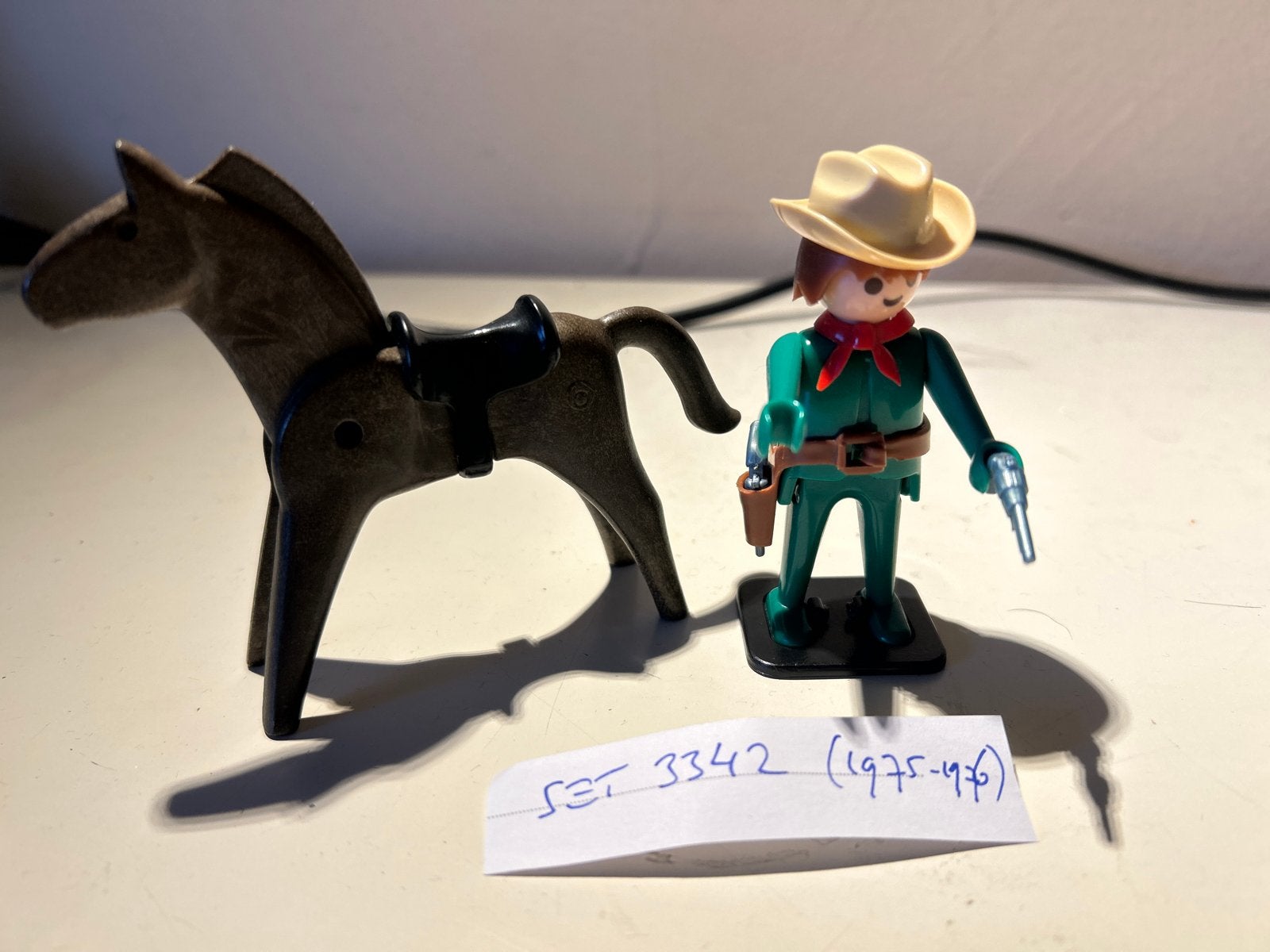Playmobil Set 3342 Cowboy met Paard (1975-1976), Ophalen of Verzenden, Gebruikt, Jongen of Meisje