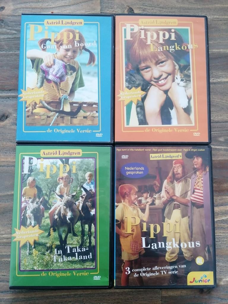 Pippi Langkous Set - DVD, Ophalen of Verzenden, Zo goed als nieuw