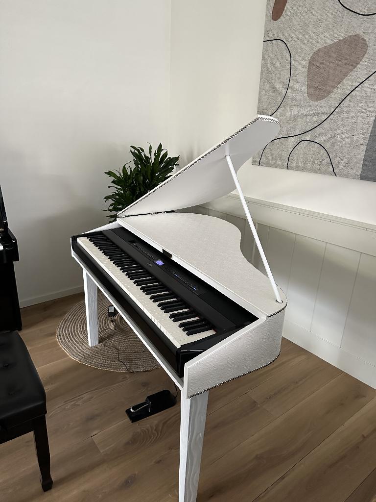 Yamaha P-515 Digitale Piano + Vleugel + Case – Complete Set, Muziek en Instrumenten, Piano's, Zo goed als nieuw, Piano, Zwart