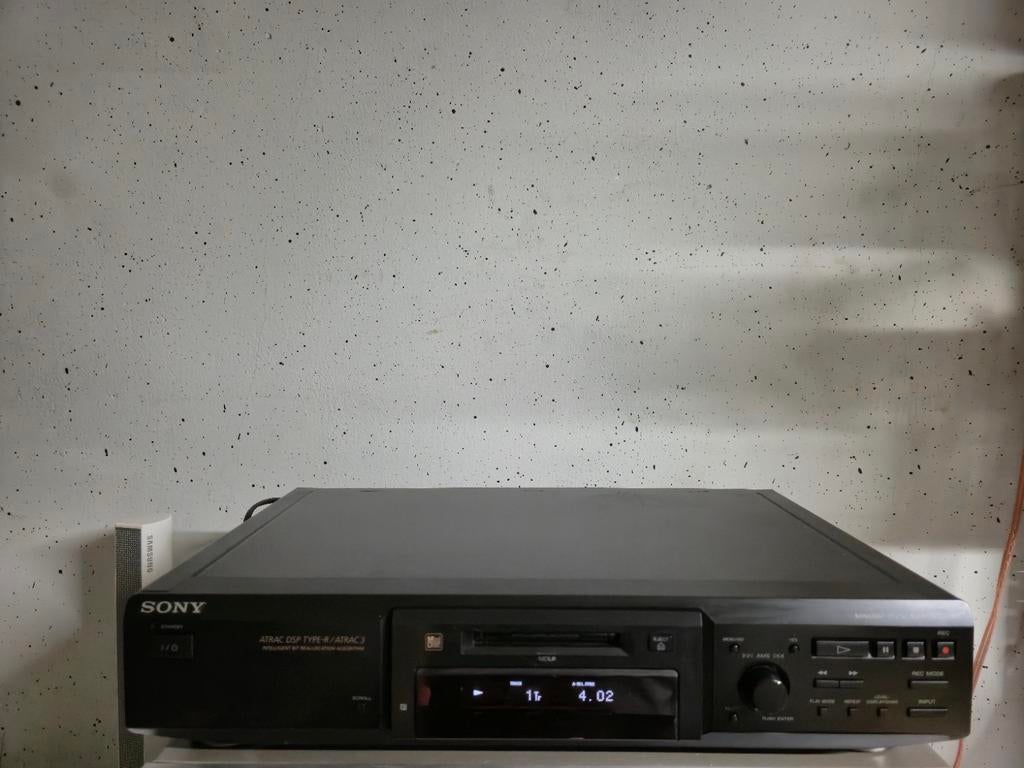 Sony MDS-JE440 minidisc speler met nieuwe snaar, Audio, Tv en Foto, Walkmans, Discmans en Minidiscspelers, Ophalen of Verzenden