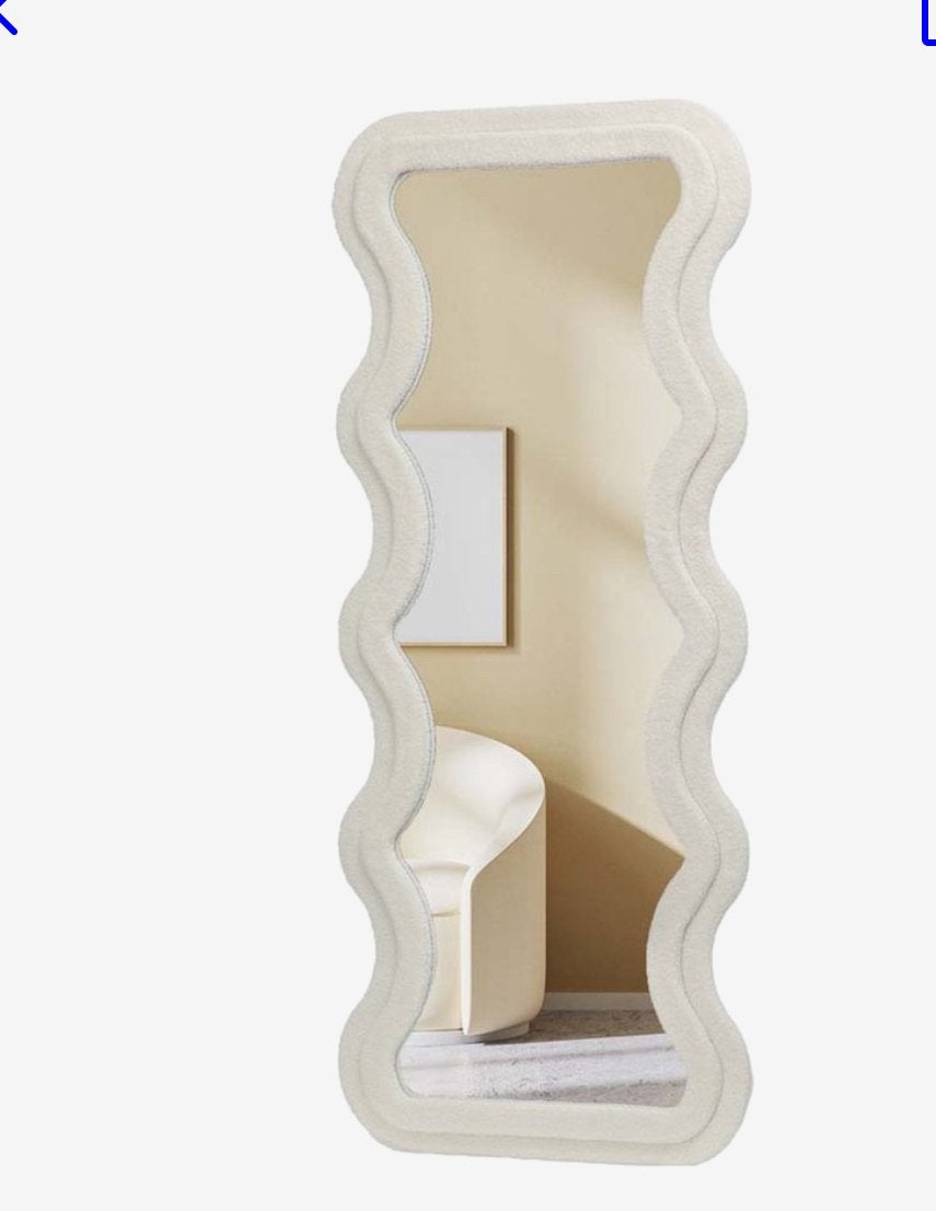 Teddywit Wave Spiegel 160x60 cm - 70% Korting!, 7021br, Nieuw, Ophalen of Verzenden, Sera@live.nl