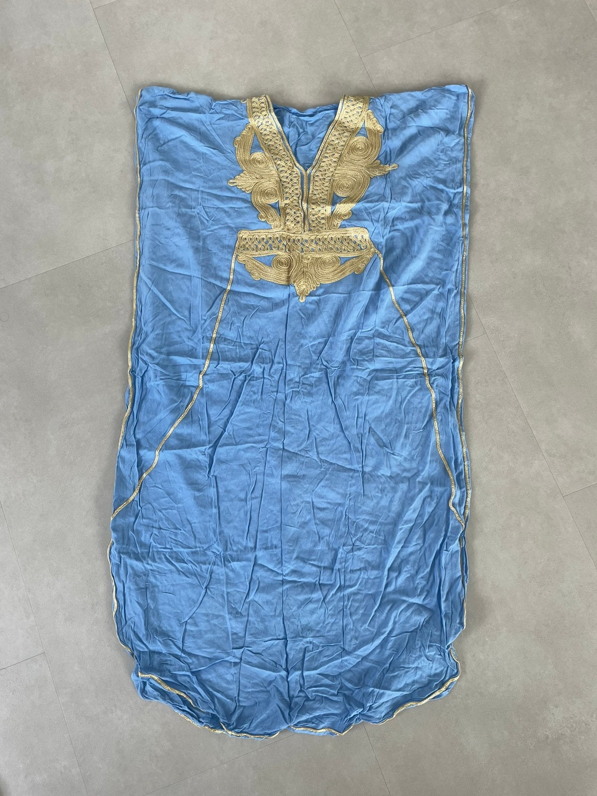 Blauwe djellaba, Ophalen of Verzenden, Zo goed als nieuw, Blauw, Overige typen