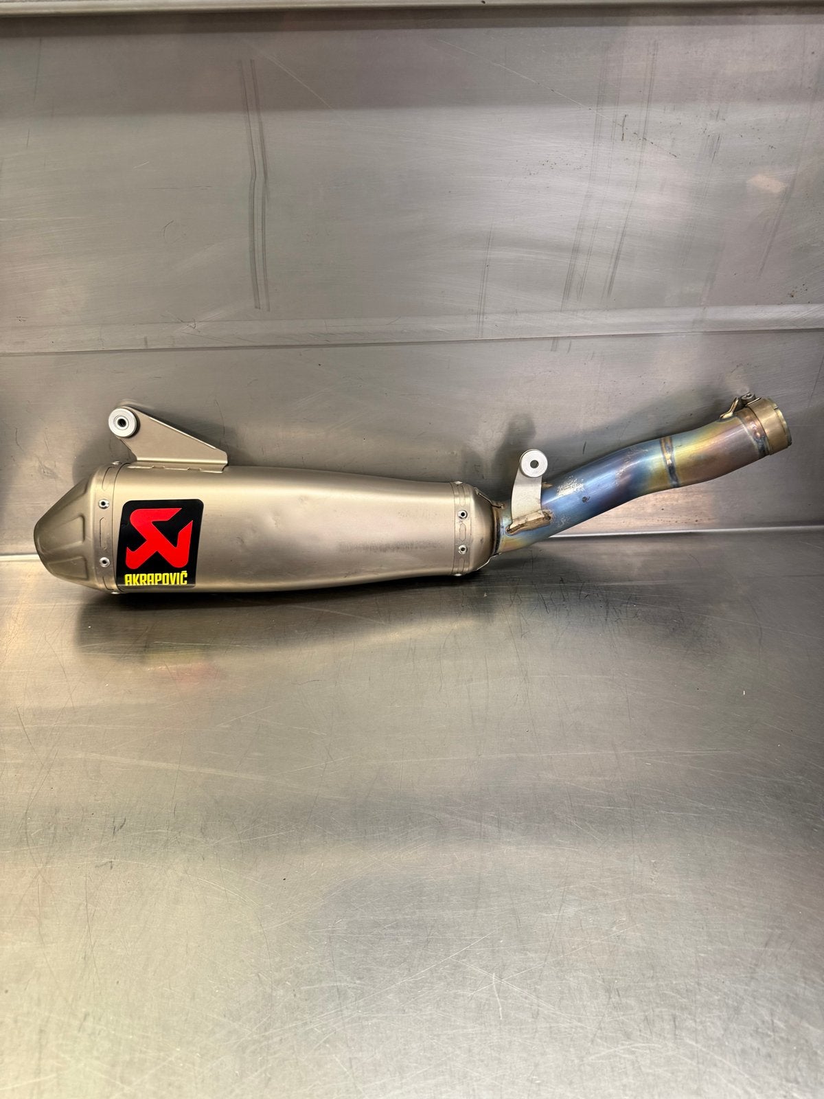 Akrapovic slip-on demper Yamaha YZF 250/450 (2019-2022), Ophalen of Verzenden, Gebruikt