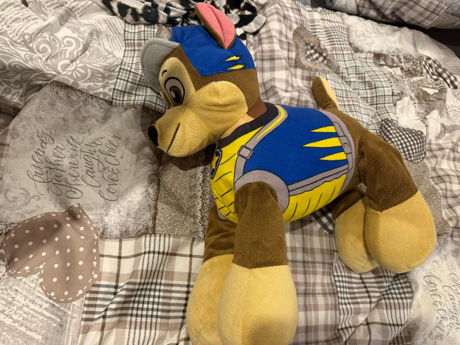 Paw Patrol Chase knuffel, Kinderen en Baby's, Speelgoed | Knuffels en Pluche, Overige merken, Zo goed als nieuw, Middelgroot (20 tot 80 cm)