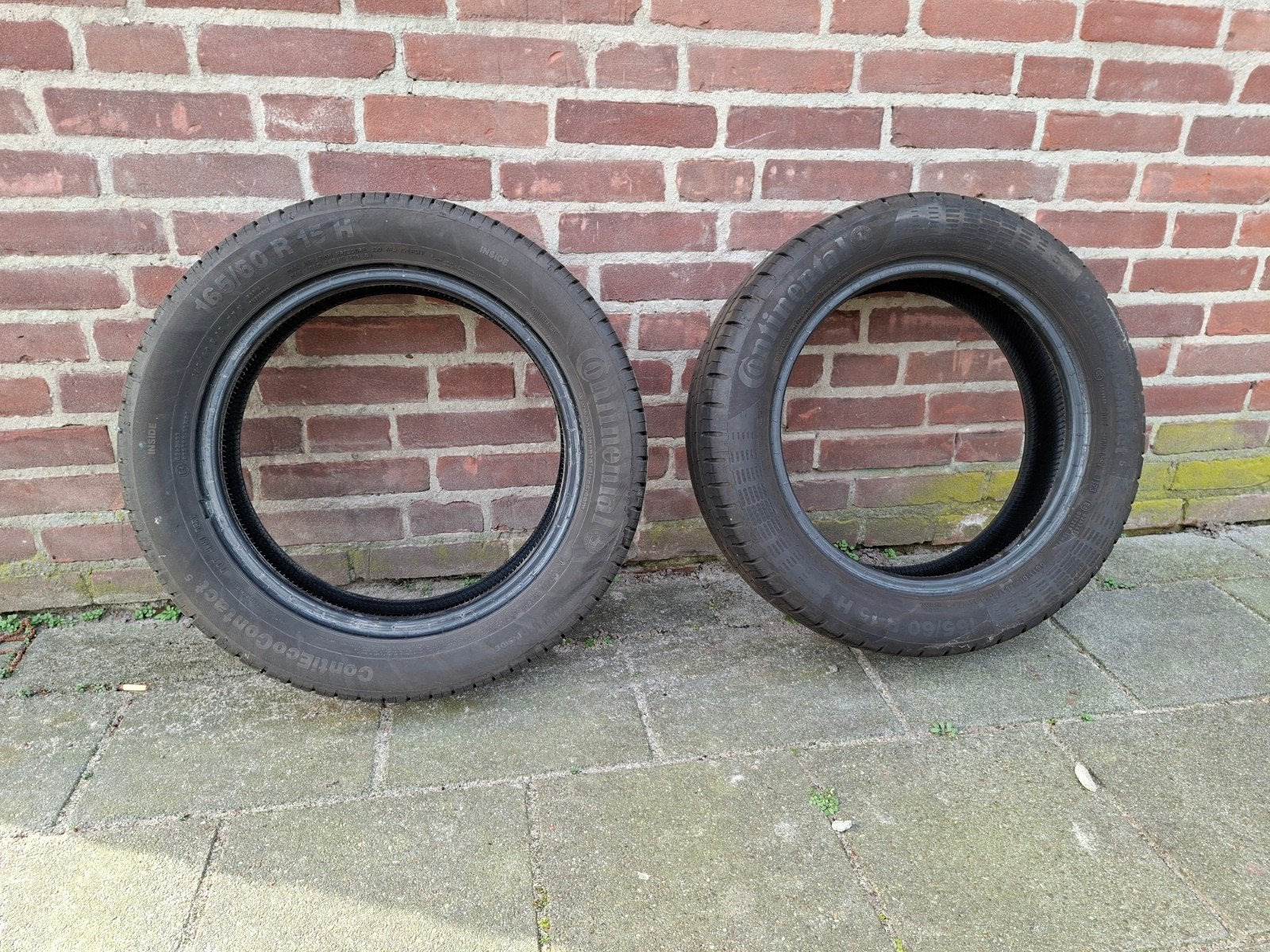 Continental ContiEcoContact 5 Zomerbanden 165/60 R15 (2x), Auto-onderdelen, Banden en Velgen, Ophalen, Gebruikt, 15 inch, Band(en)