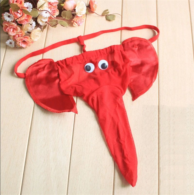 Heren olifant met slurf veter string, Verzenden, Overige kleuren, Slip