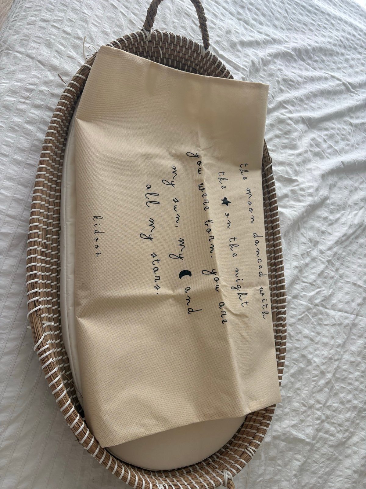 Mooie Mozesmand met matrasje, Ophalen of Verzenden, Gebruikt, Wieg